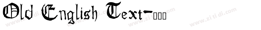 Old English Text字体转换